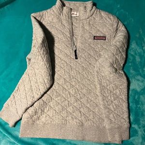 Like New Vineyard Vines XXS grey pullover jacket with zipper